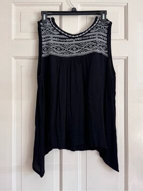 Forgotten Grace Embroidered Sleeveless Top